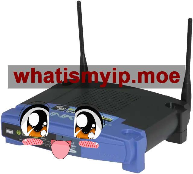 Router-san, a cute anime router mascot